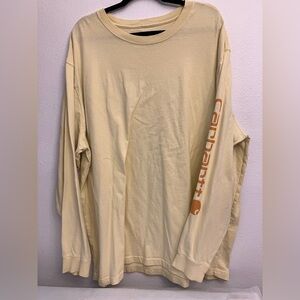 Men’s Carhartt long sleeve shirt. Yellow. 2x.